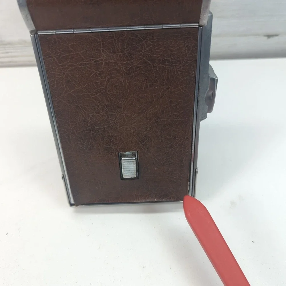 Vintage Polaroid Land Camera Model 95 Folding Instant Camera Brown Untested